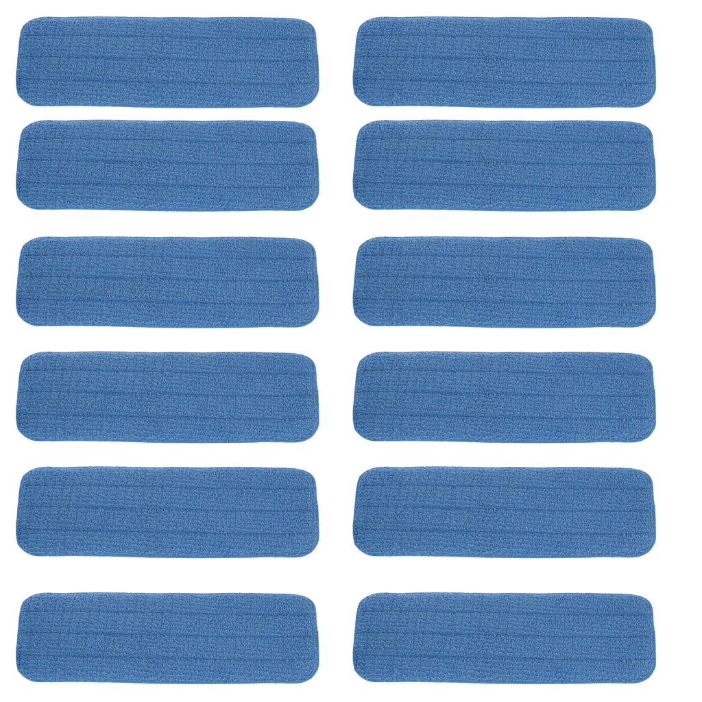 MicroFiber Swivel Mop Pad Refill, 12 pack