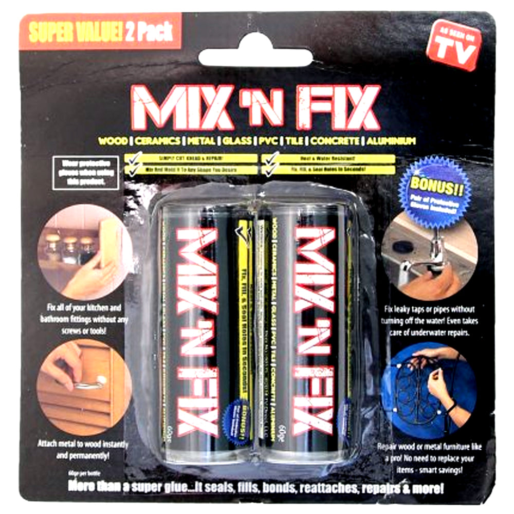 Mix N' Fix The Original Powerful Bonding Putty Metal PVC Tile