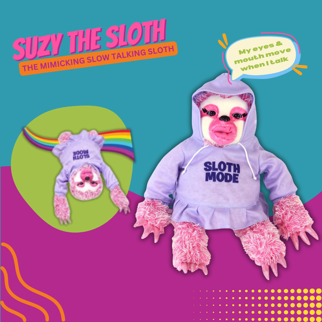 Suzy The Sloth - Mimicking Talking Plush Toy