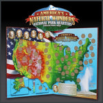 America's Natural Wonders National Park Quarters Collection Map