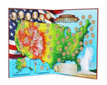 Natural Wonders National Park Quarters Collection Map