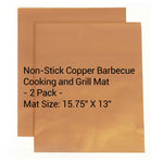 Copper Grill Mats - Non-Stick 2 Pack, Ideal for All Your Grilling Needs!