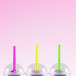 Neon Wide Fun Straws (36 ct)