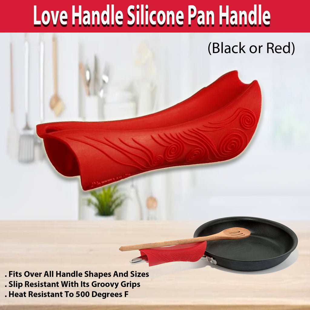 Love Handle Silicone Pan Handle – Heat-Resistant Grip for Pots & Pans