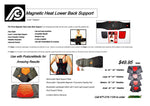 PCore Magnetic Heat Lower Back Support (Large)