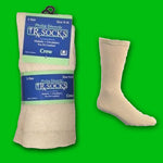 Phillips Edward Diabetic Crew Socks , Cream -Size 10-13