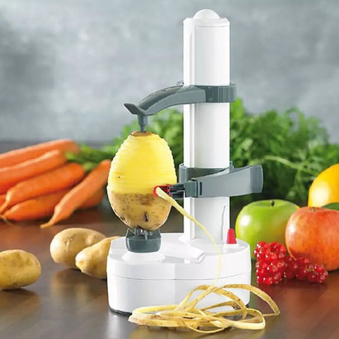 Rapid Peeler - One Touch Electric Action - White