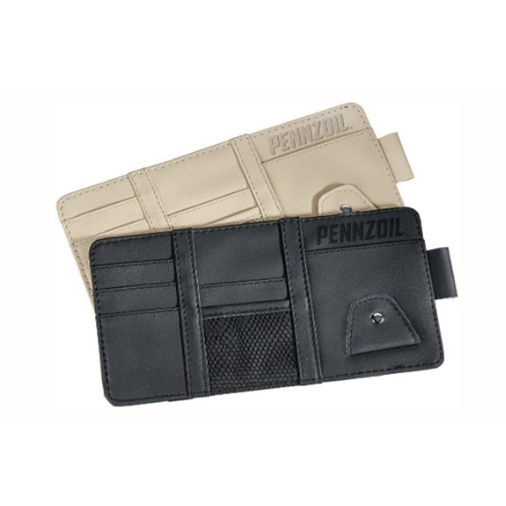 Pennzoil Visor Valet - Convenient Car Organization Solution (Tan)