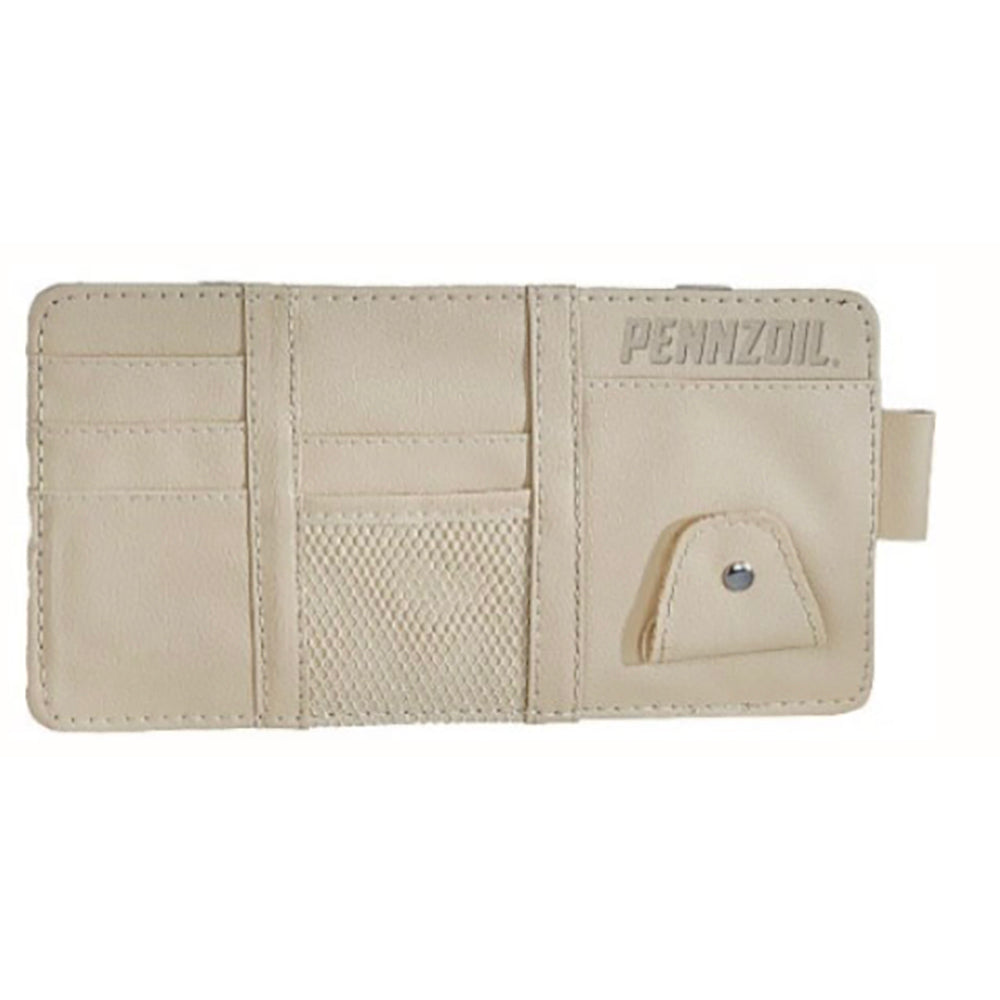 Pennzoil Visor Valet - Convenient Car Organization Solution (Tan)