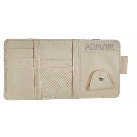Pennzoil Visor Valet - Convenient Car Organization Solution (Tan)