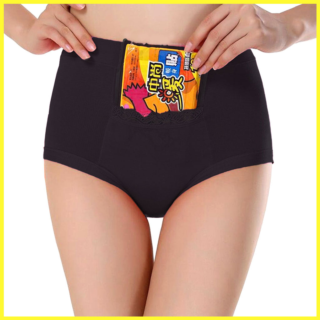 CODE RED Period Panties with Pocket- Black- 3XL