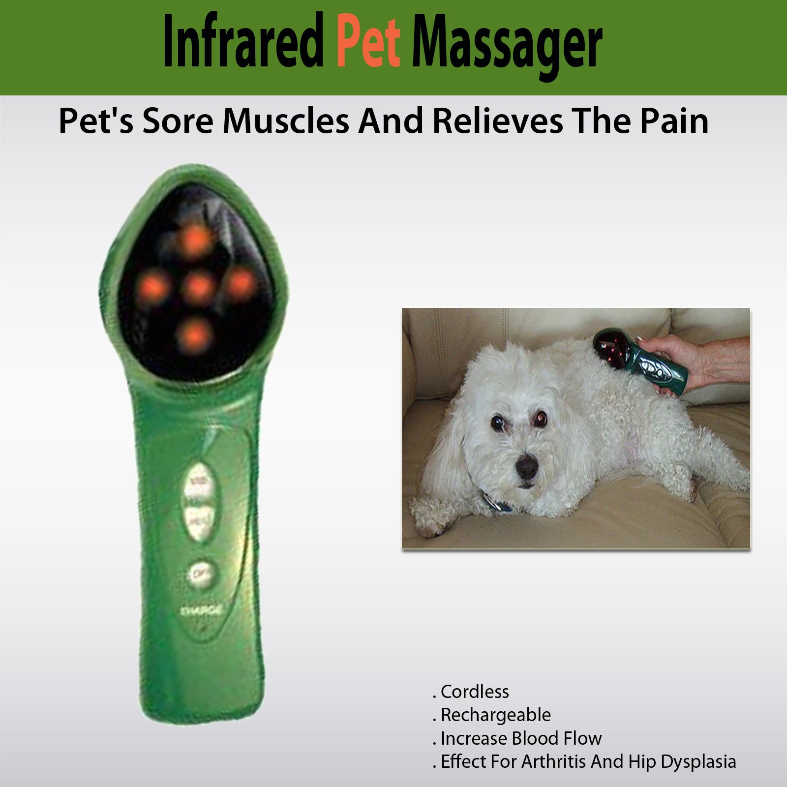 Say goodbye to muscle aches and pains with this infrared cordless
