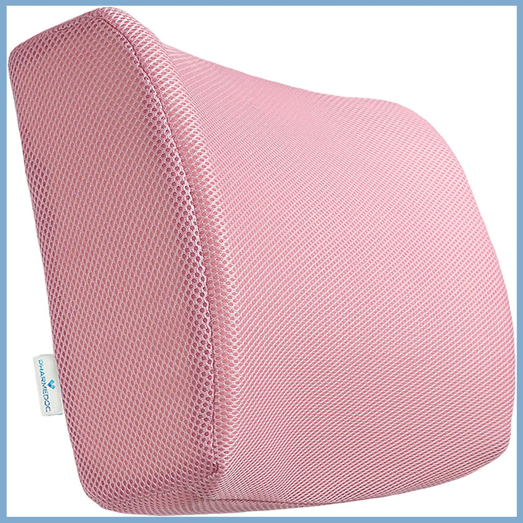 PharMeDoc Lumbar Support Cushion- PINK