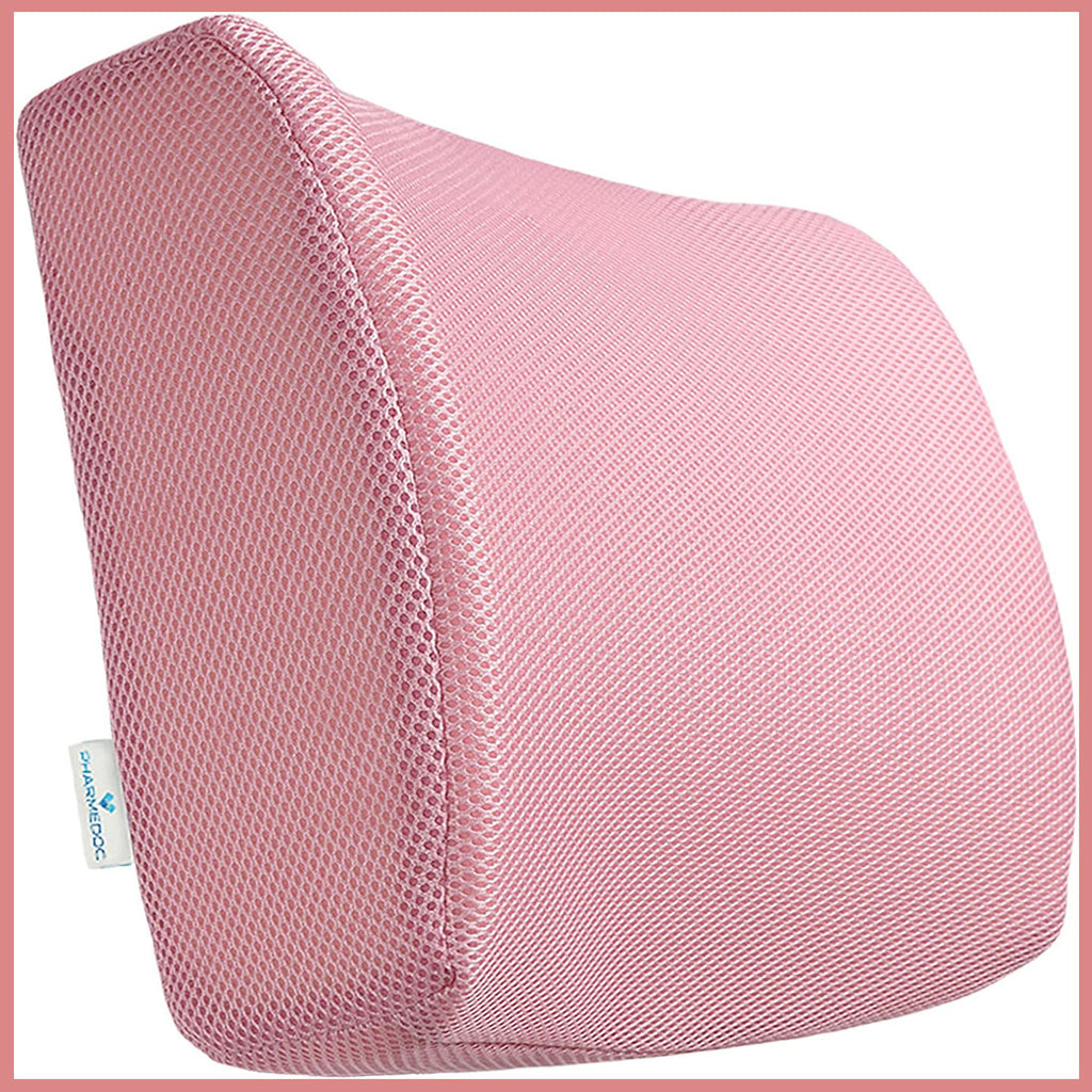 PharMeDoc Lumbar Support Cushion- PINK