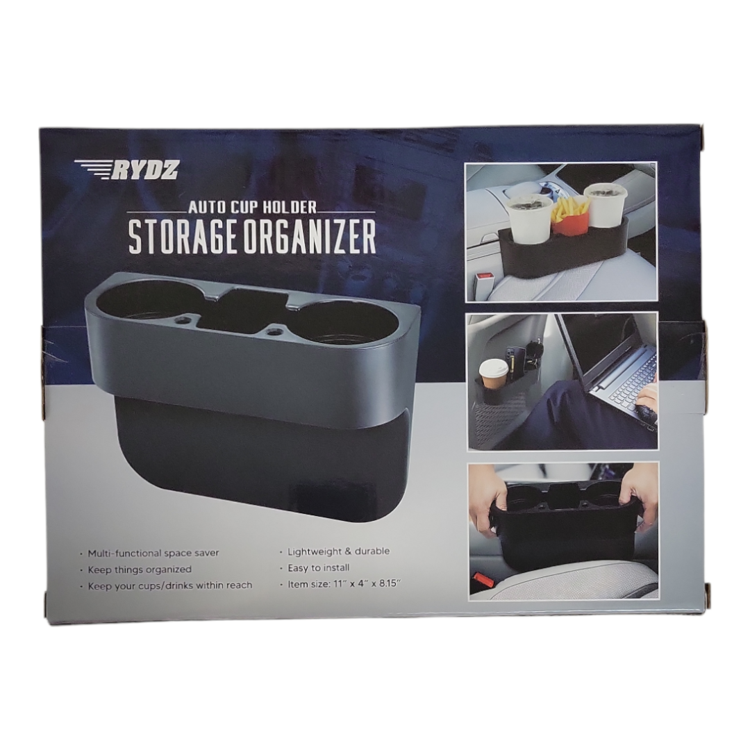 Auto Cup Holder Storage Organizer  Multi-functional & Space-Saving - RYDZ