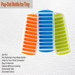 Pop-Out Bottle Ice Tray: Perfectly Shaped Ice for Bottles – Set of 2