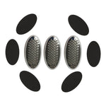 PedEgg Replacement Blades with Emery Pads Constructed of Premium Stainless Steel, 3 Pack