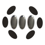 PedEgg Replacement Blades with Emery Pads Constructed of Premium Stainless Steel, 3 Pack