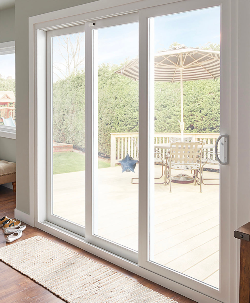 sliding door window