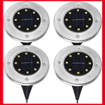 Radiant Pathways Wireless & Solar Powered Light up Pathways Set of 4
