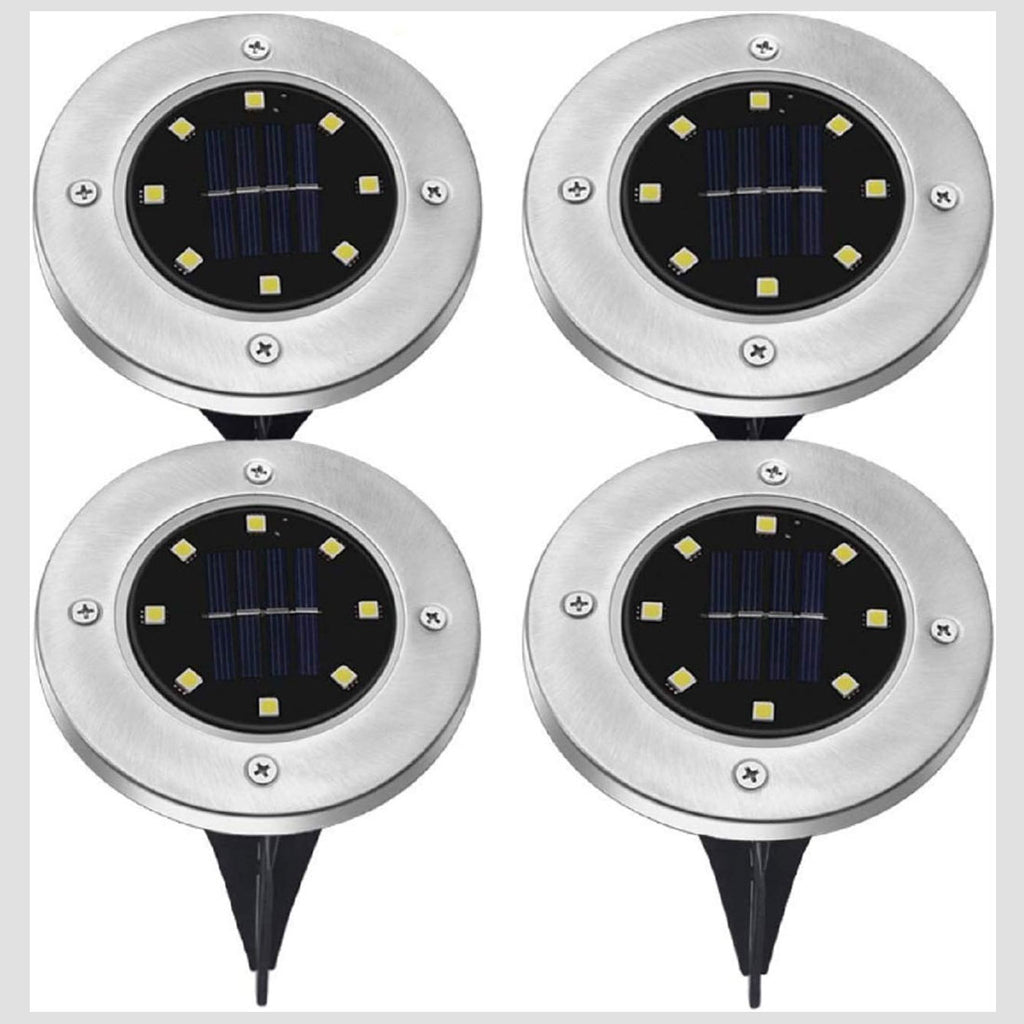 Radiant Pathways Wireless Solar-Powered Pathway Lights – Set of 4