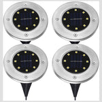 Radiant Pathways Wireless Solar-Powered Pathway Lights – Set of 4