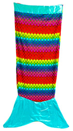 Snuggie Tails Blanket -  Rainbow Mermaid - Adult