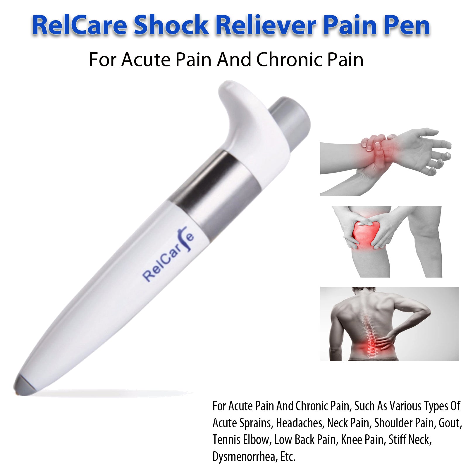 Relcare Shock Reliever Pain Pen Pain Relief Muscle Relaxation