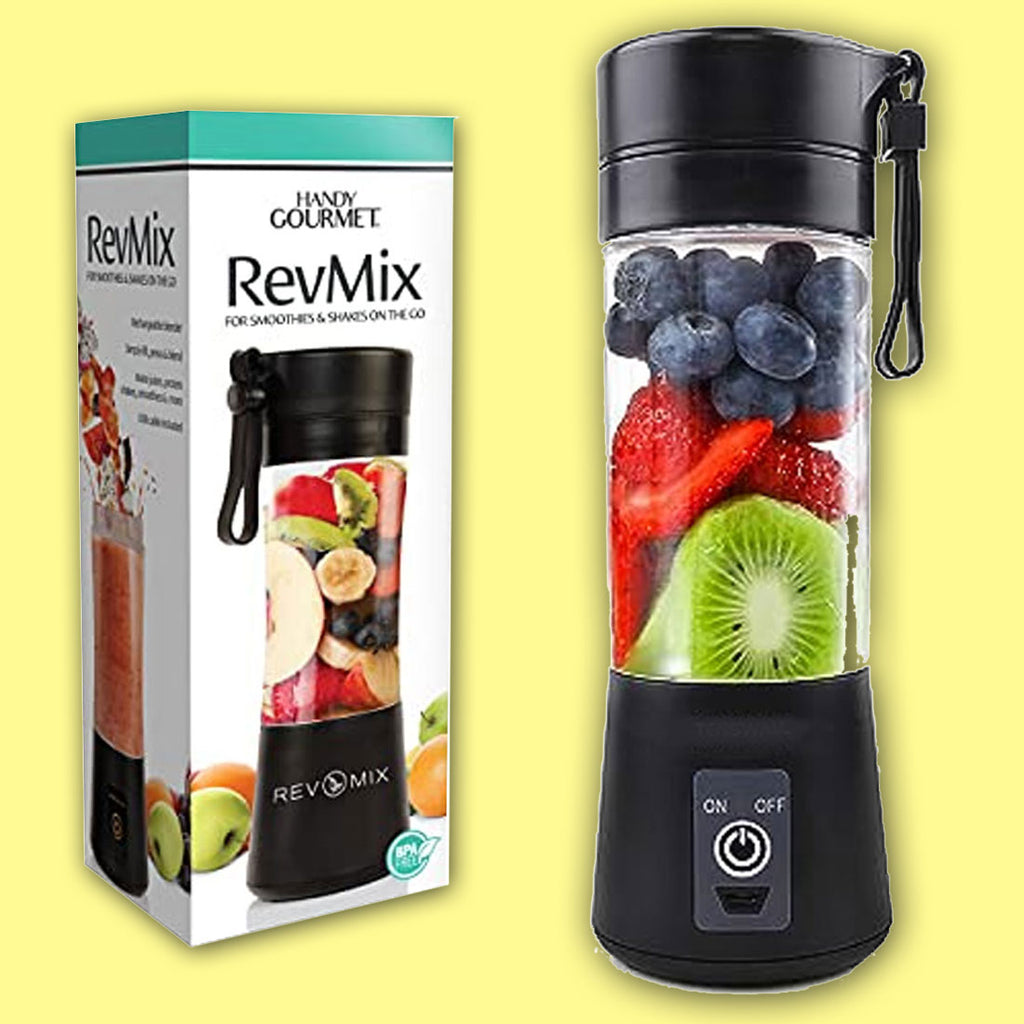 Handy Gourmet RevMix for Smoothies & Shakes On The Go (Black)