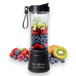 Handy Gourmet RevMix Platinum for Smoothies & Shakes On The Go, 12 oz. (Black)
