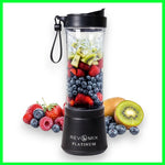 Handy Gourmet RevMix Platinum for Smoothies & Shakes On The Go, 12 oz. (Black)