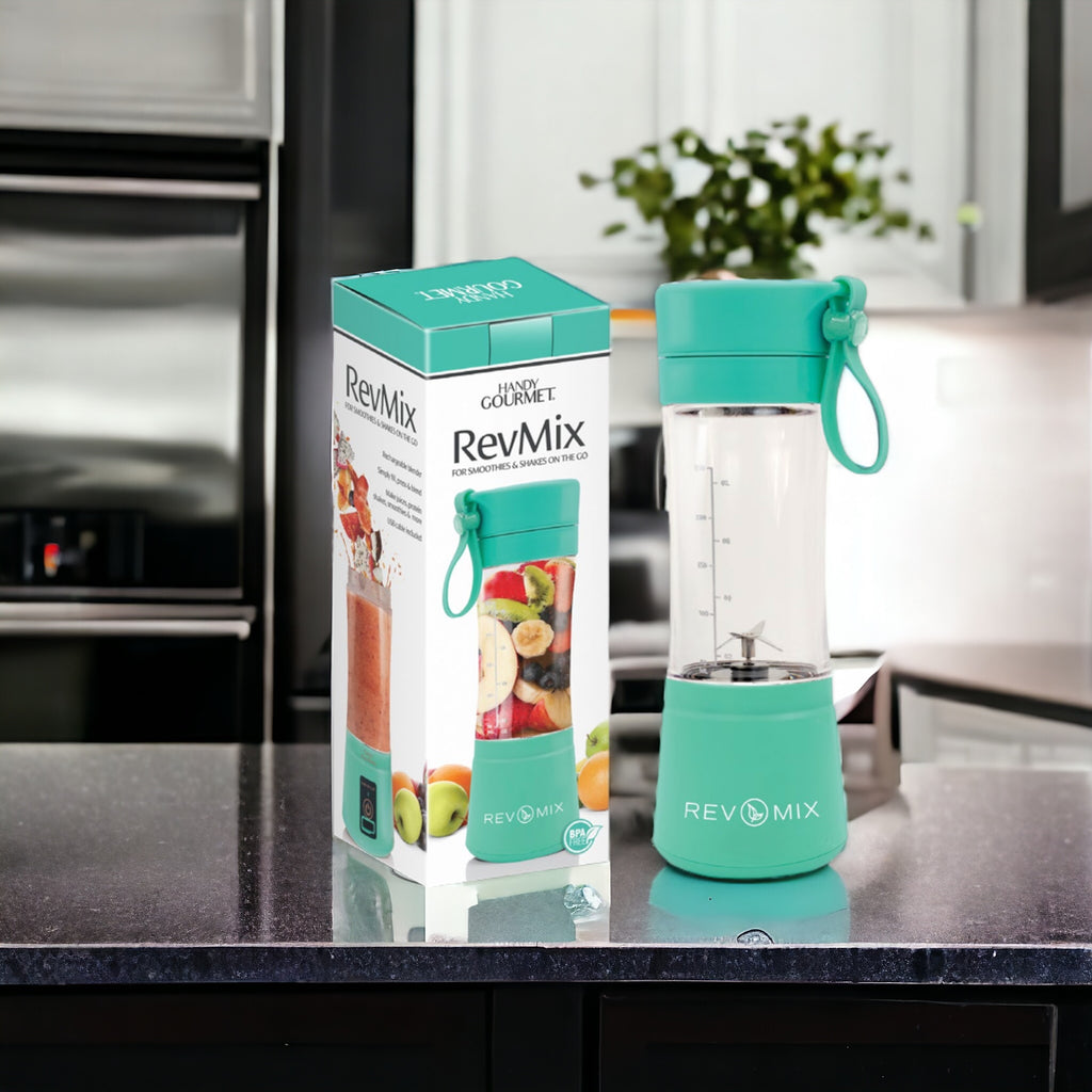 Handy Gourmet RevMix for Smoothies & Shakes On The Go (Teal)