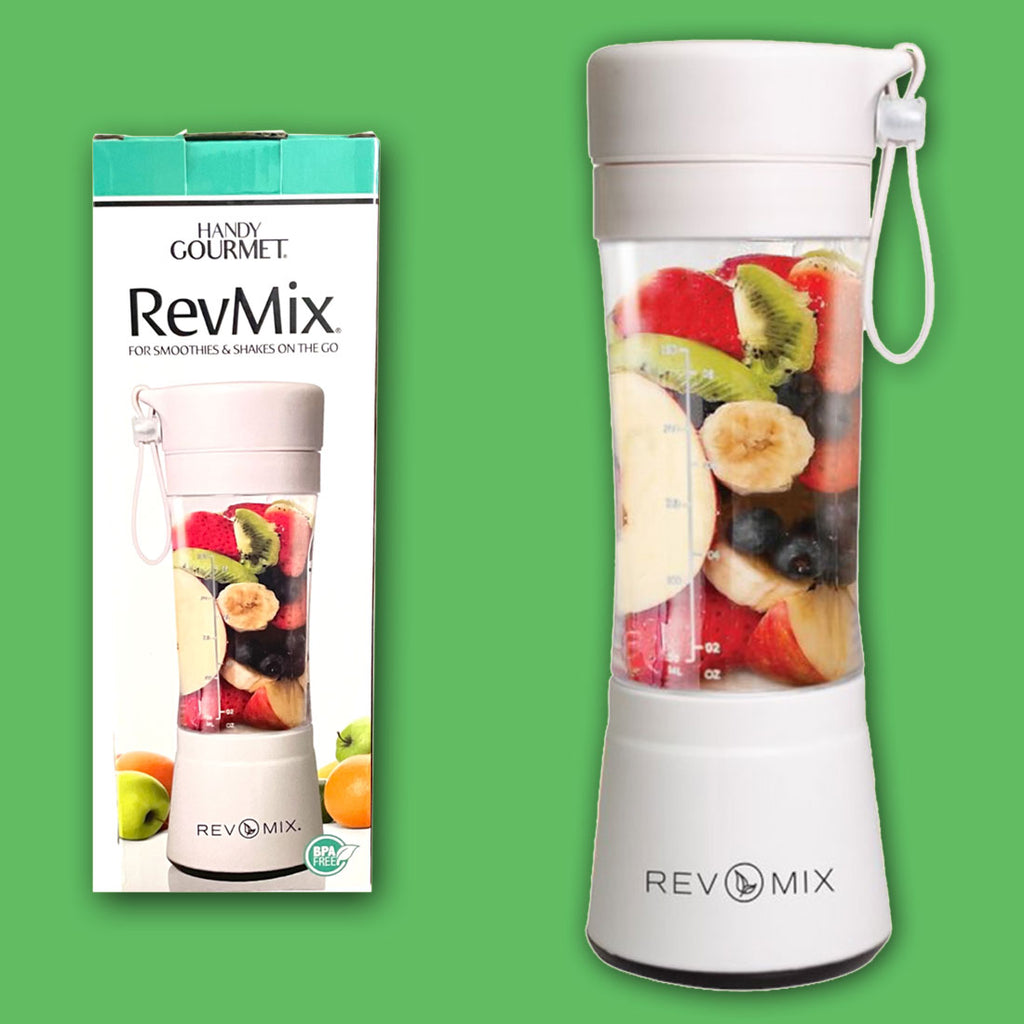 Handy Gourmet RevMix for Smoothies & Shakes On The Go (White)