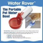 Water Rover Smaller 3.5-inch Bowl and 8 Ounce Bottle, Blue
