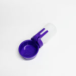 dog water bottle with attached bowl