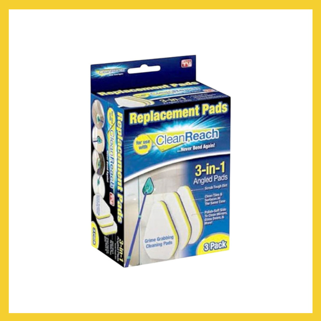 Replacement Pads for use Clean Reach - 3-in-1 Angled Pads
