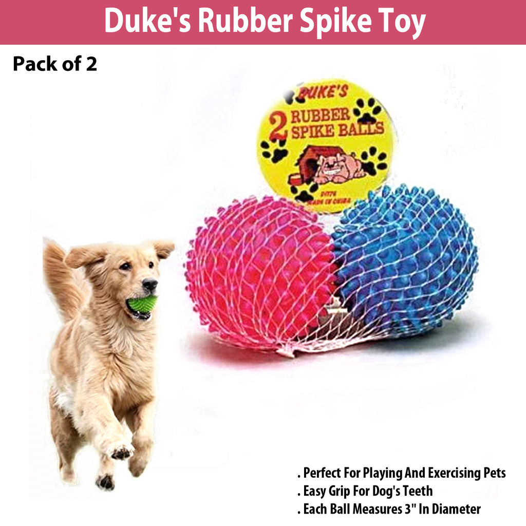 Duke's Rubber Spike Toy - Pack of 2