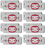 RUBY Monkey Magnets AS-SEEN-ON-TV, Cabinet and Drawer Magnet Sets, Fast and Easy Installation, Just Peel & Stick, Slim Design Fits Virtually Anywhere, 8 Sets