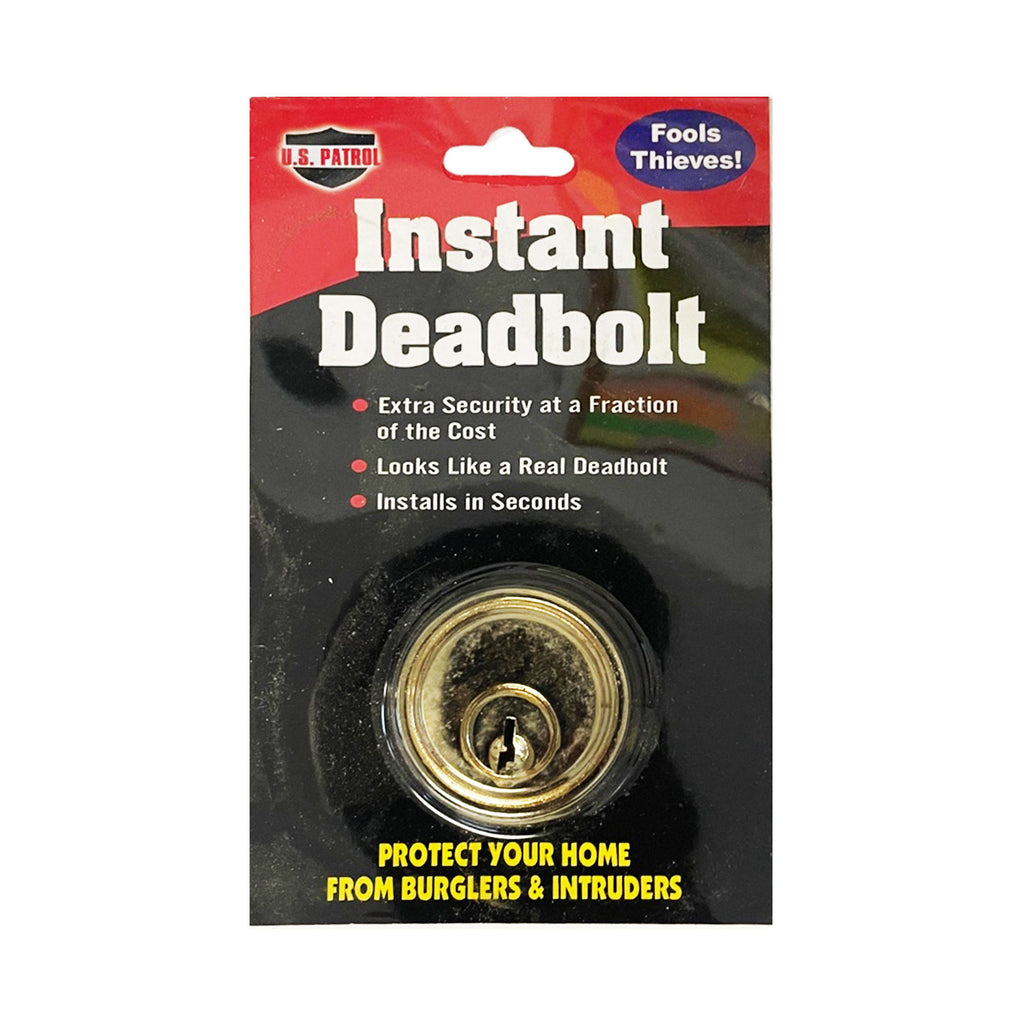 Screw Lock Instant Instant Deadbolt Lock Like A Real Deadbolt- Adhesive – TVTimeDirect
