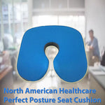 North American Healthcare Perfect Posture Seat Cushion, Blue