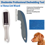 Shedender Professional Deshedding Tool w/ Bonus Lint Wizard