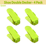 Shoe Double Decker - Green - 4 Pack