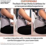 Sharper Image Calming Heat Back Wrap - Heated Lumbar Belt