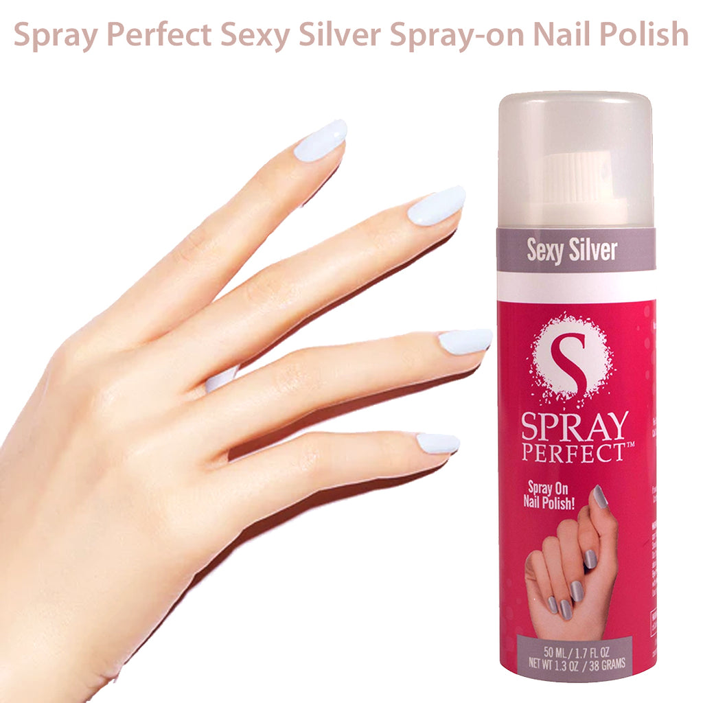 Spray Perfect Sexy Silver Spray-on Nail Polish