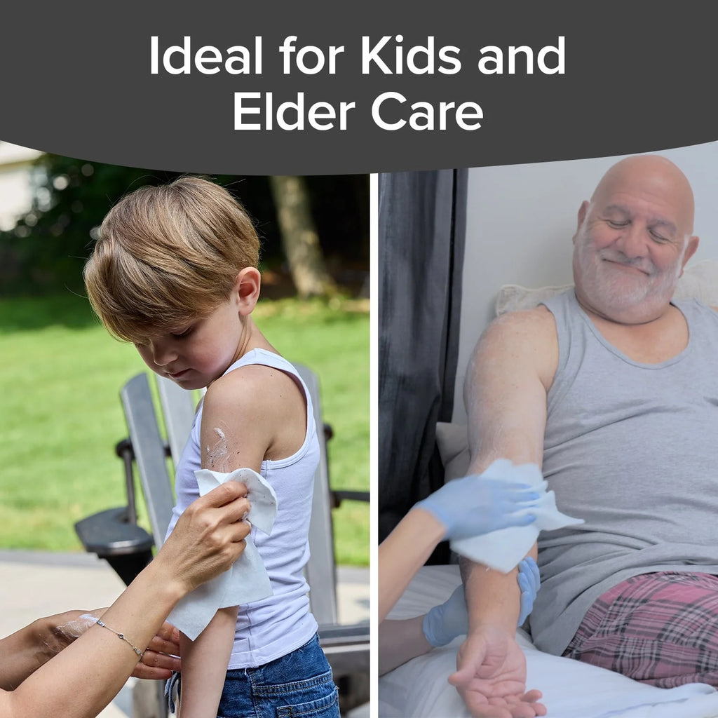 Skunky No-Rinse Bathing Wipes – Fast & Easy Shower-Free Cleaning, 50 Count