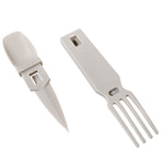 4-in-1 Snapatite+ Utensil Set - Spoon, Knife, Fork, Bottle Opener (Light Grey)
