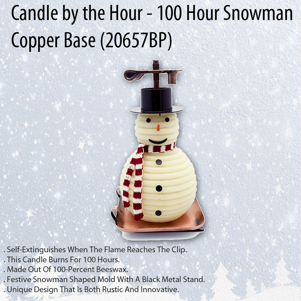snowman candle