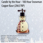 snowman candle