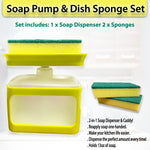 Soap Pump & Dish Sponge Set