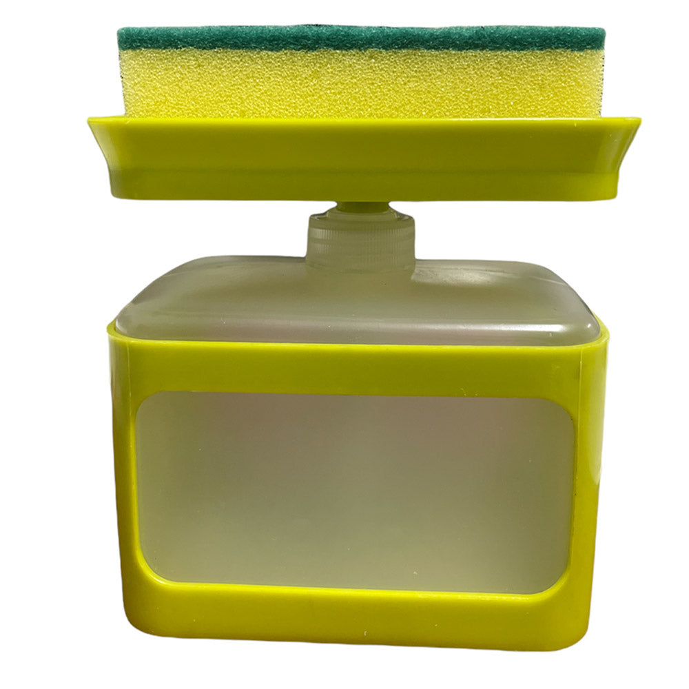 soap pump and sponge caddy